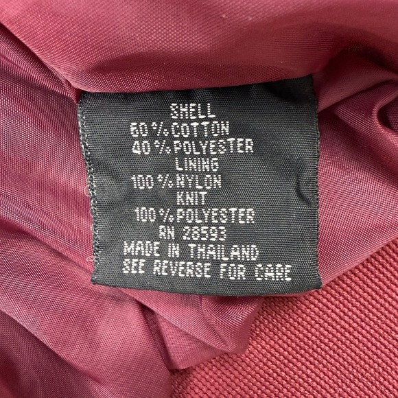 MEMBERS ONLY Men's Size 42 (M-L) Jacket Cafe Racer Bomber Vintage Maroon Retro - Picture 7 of 7